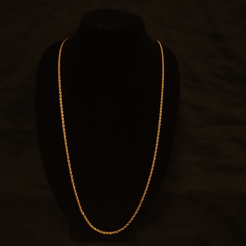 Long gold chain